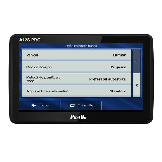 Sistem de Navigatie PilotOn A12S Pro V2 - GPS Android 7 inch pentru Camion, 2GB RAM, Hărți Europa incluse