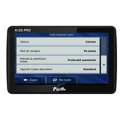 Sistem de Navigatie PilotOn A12S Pro V2 - GPS Android 7 inch pentru Camion, 2GB RAM, Hărți Europa incluse