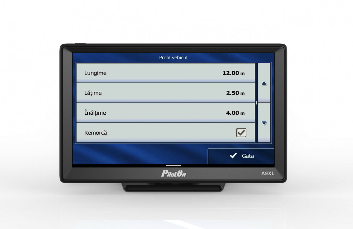 Sistem de Navigatie PilotOn A9XL - GPS Android 9 inch pentru Camion, Hărți Europa incluse