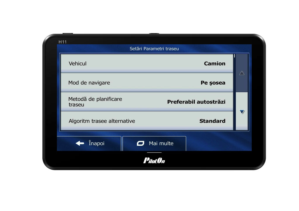 Sistem de Navigatie PilotOn H11 — GPS 7 inch cu Cameră DVR Full HD pentru Camion, Hărți Europa incluse