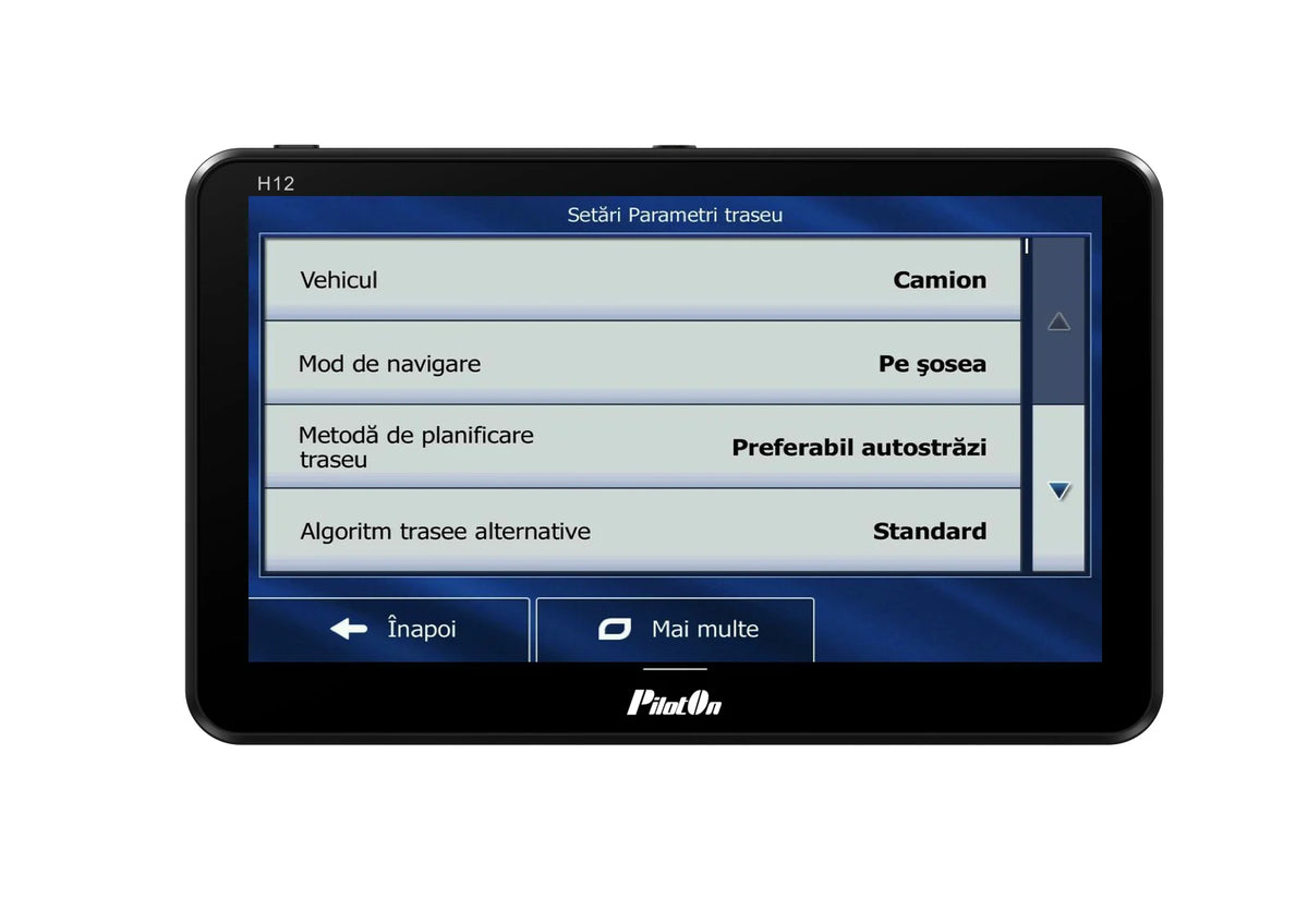 Sistem de Navigatie PilotOn H12 — GPS 7 inch cu Cameră DVR Full HD, 2GB RAM, pentru Camion, Hărți Europa incluse