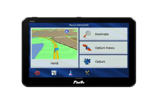 Sistem de Navigatie PilotOn H12 — GPS 7 inch cu Cameră DVR Full HD, 2GB RAM, pentru Camion, Hărți Europa incluse