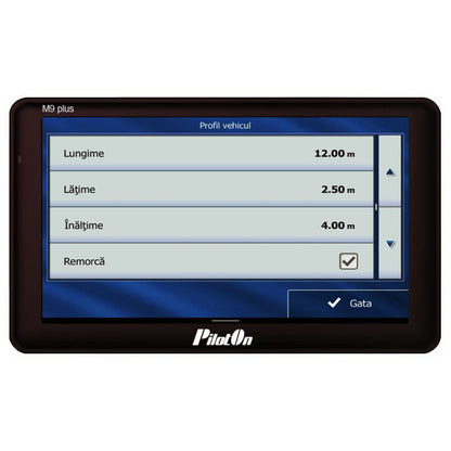 Sistem de Navigatie PilotOn M9Plus 8GB — GPS 7 inch pentru Camion, Hărți Europa incluse