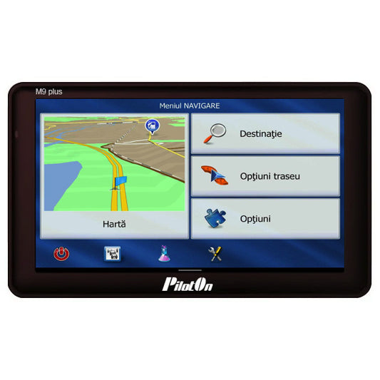 Sistem de Navigatie PilotOn M9Plus 8GB — GPS 7 inch pentru Camion, Hărți Europa incluse