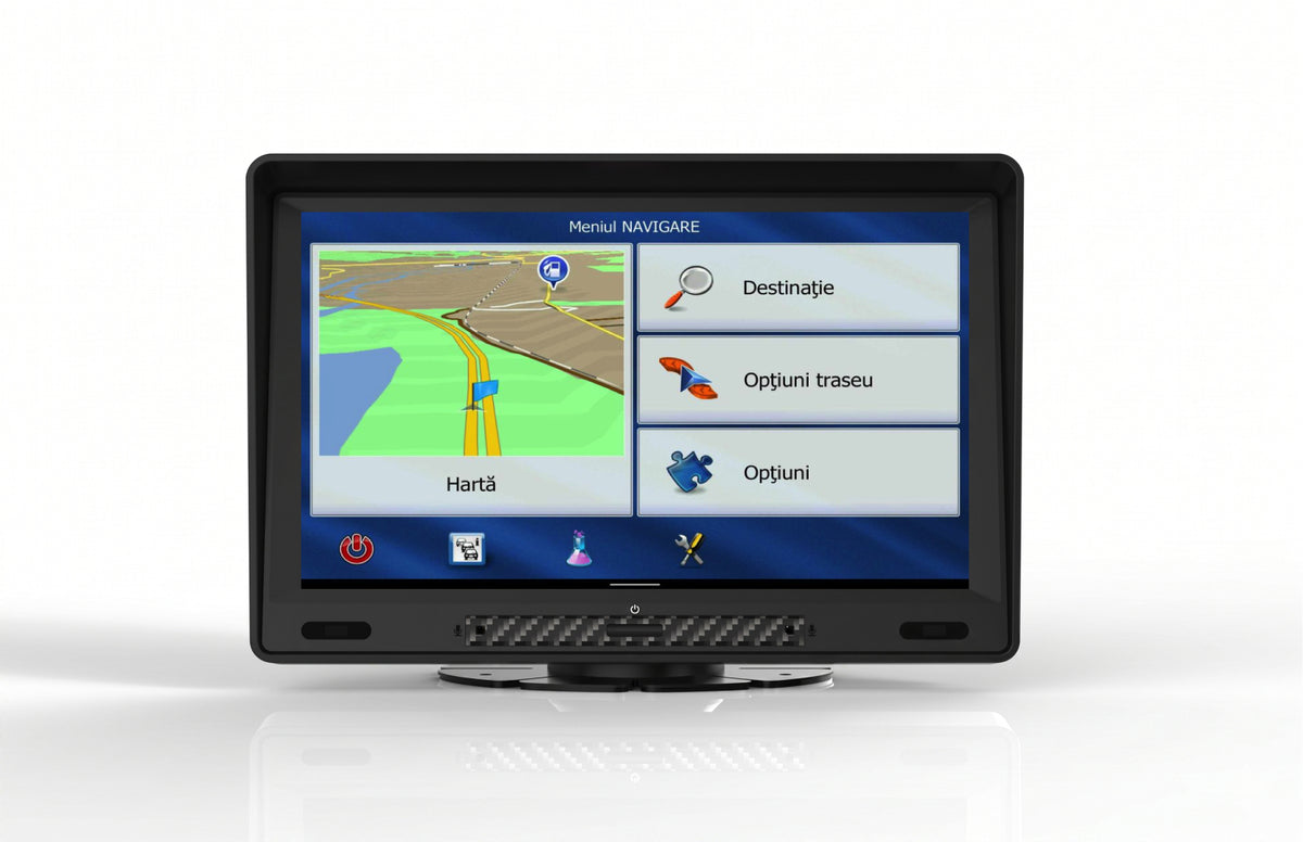 Sistem de Navigatie PilotOn P12XL — GPS 9 inch cu Cameră DVR Full HD, 2GB RAM, pentru Camion, Hărți Europa incluse
